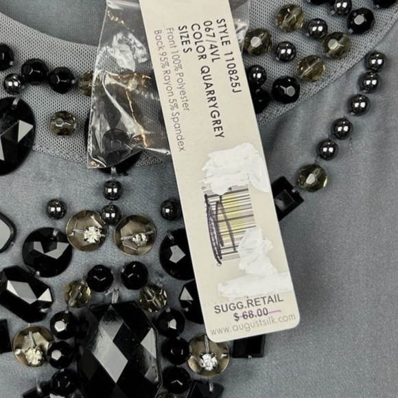 August Silk Sleeveless Top/Medium-Large - Picture 6 of 6